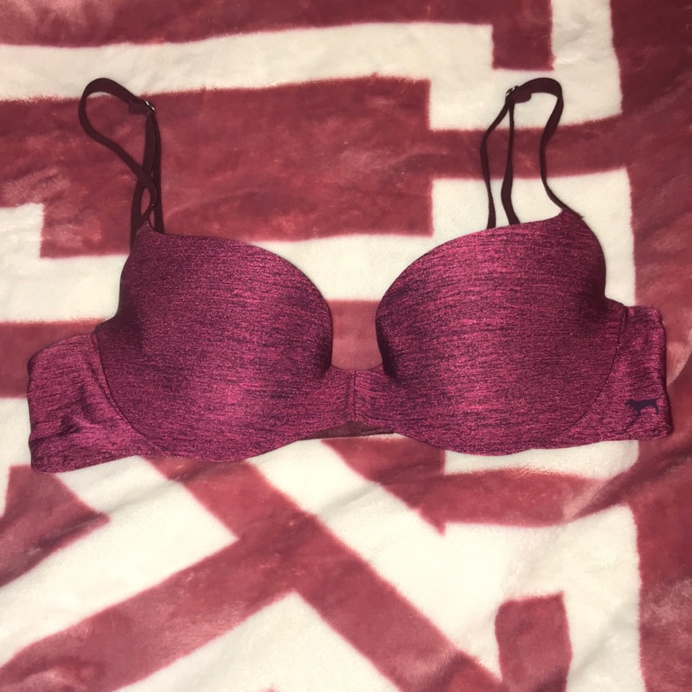 Maroon Marled Light Lift Campus Bra